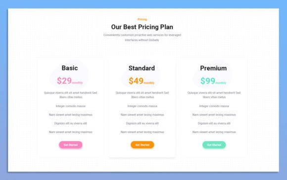 17. Pricing Plan UI Elements