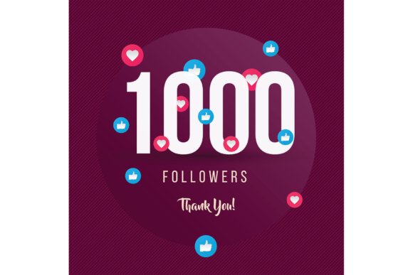 Celebrate 1K Followers: A Simple Thank You Post