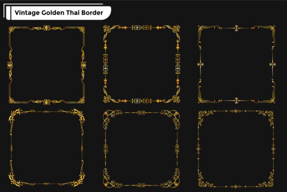 Elevating Visual Identity: The Strategic Power of the Luxury Golden Artistic Frame Border Set