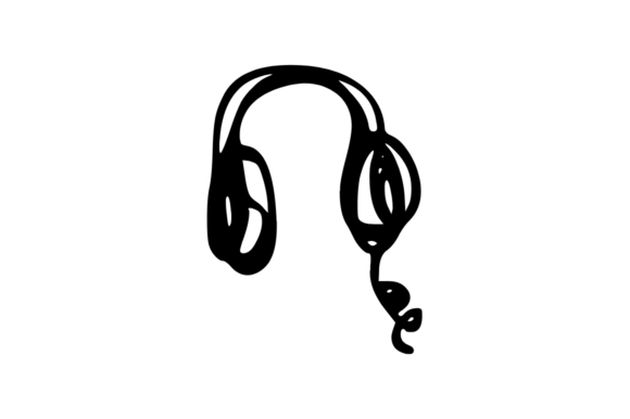 Evaluating the Music Headphone Doodle Graphic Icon for Modern Design Projects
