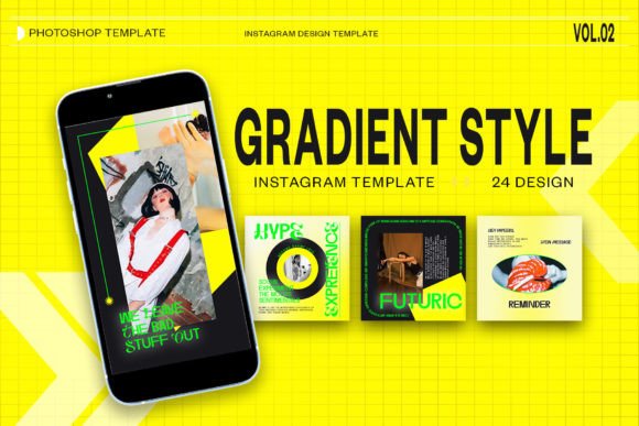 Mastering Gradient Style Instagram PSD Templates