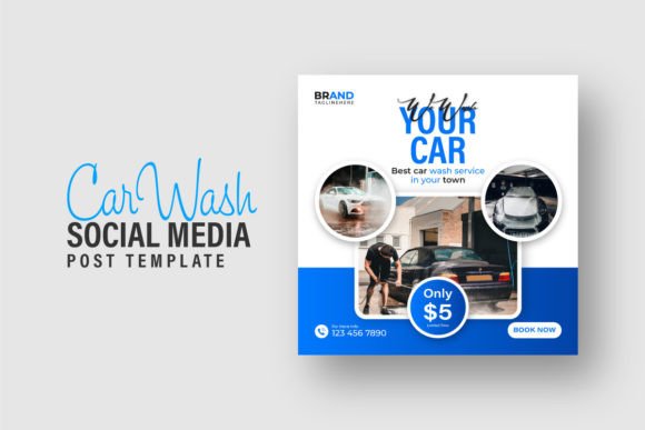 Maximizing Impact with Car Wash Service Square Social Media Templates