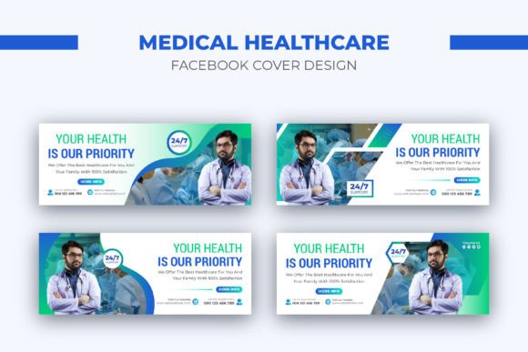 Medical Healthcare Facebook Cover Design: Elevating Digital Presence with Professional Templates