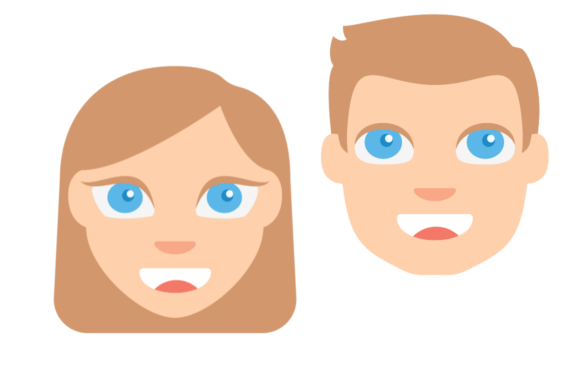 Strategic Visual Communication with Emoji 2 Light Toned Skin Male and Female Assets