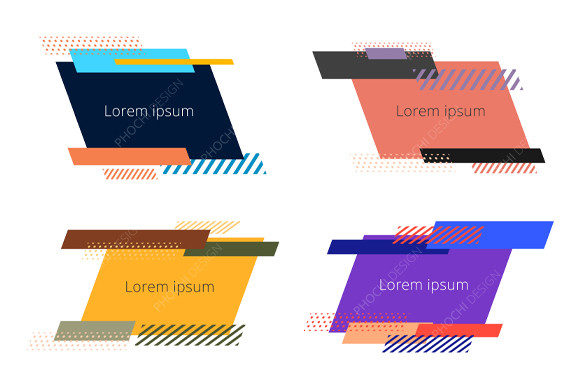 Strategic Visual Identity: Leveraging a Set of Geometric Shapes Badges Elements for Brand Clarity